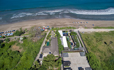 Villa Lega High Aerial From Behind The Villa Towards The Sea