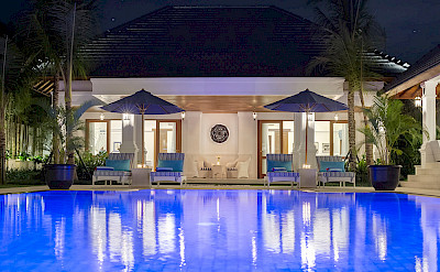 Villa Windu Asri Pool At Night