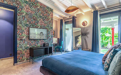 Eden Rock Villa Rental Blue Bedroom 2 Jeanne Le Menn