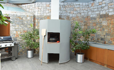 Traditional Cretan Wood Oven At Villa