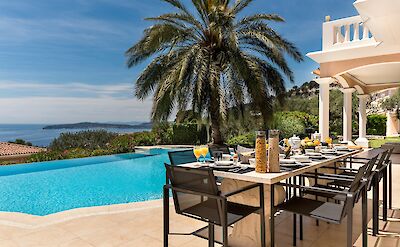 Villa Monaco Pool Breakfast